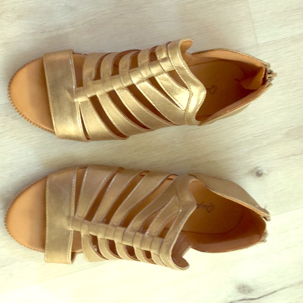 Golden sandals
